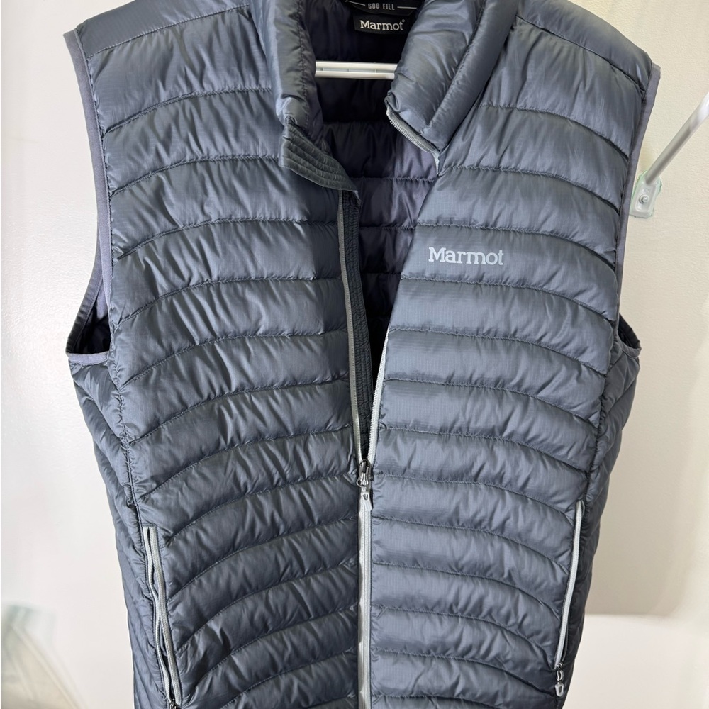Marmot Gray Puffer Vest